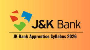 JK Bank Apprentice Syllabus 2026