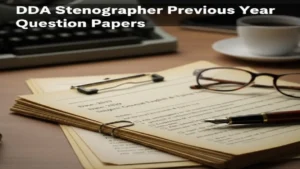 DDA Stenographer Previous Year Question Papers, Download Free PDFs