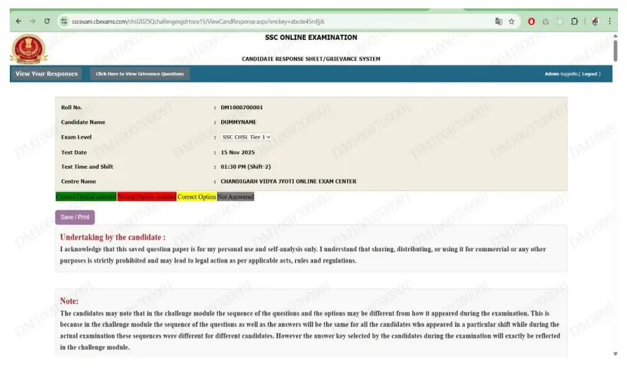SSC CHSL Answer Key 2025 Out for Tier 1, Download Response Sheet PDF_3.1