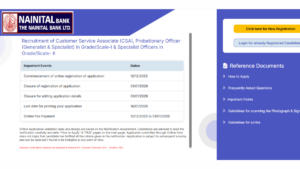 Nainital Bank Apply Online 2025