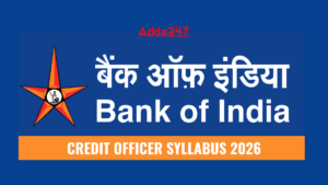 Bank of India Credit Officer Syllabus 2026