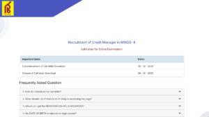 Punjab and Sind Bank Credit Manager Admit Card 2025 Out, Download Call Letter