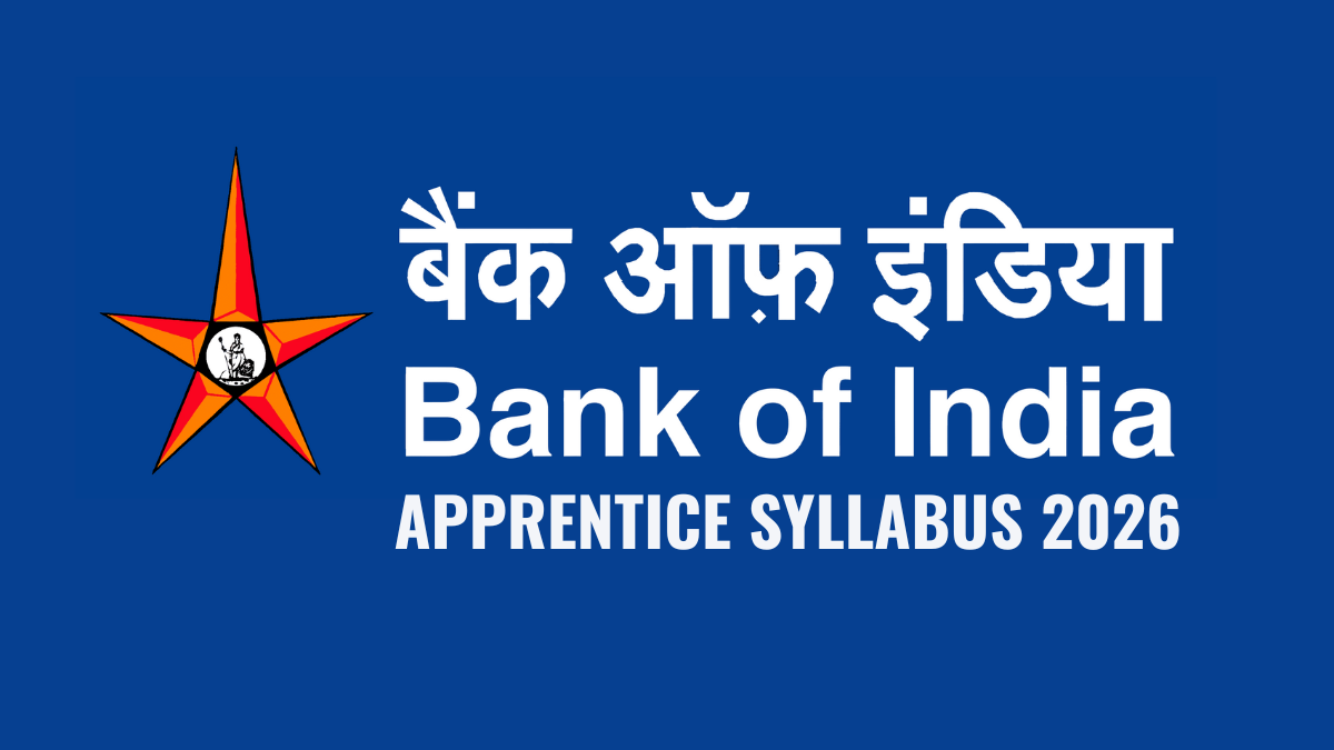 Bank of India Apprentice Syllabus 2026