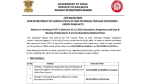 RRB NTPC Undergraduate CBT 2 Answer Key 2025 Out