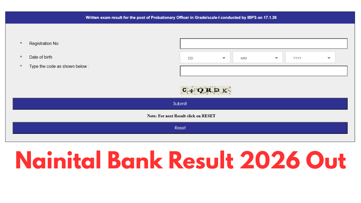 Nainital Bank Result 2026 Out