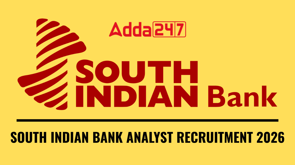 SOUTH INDIAN BANK ANALYST RECRUITMENT 2026