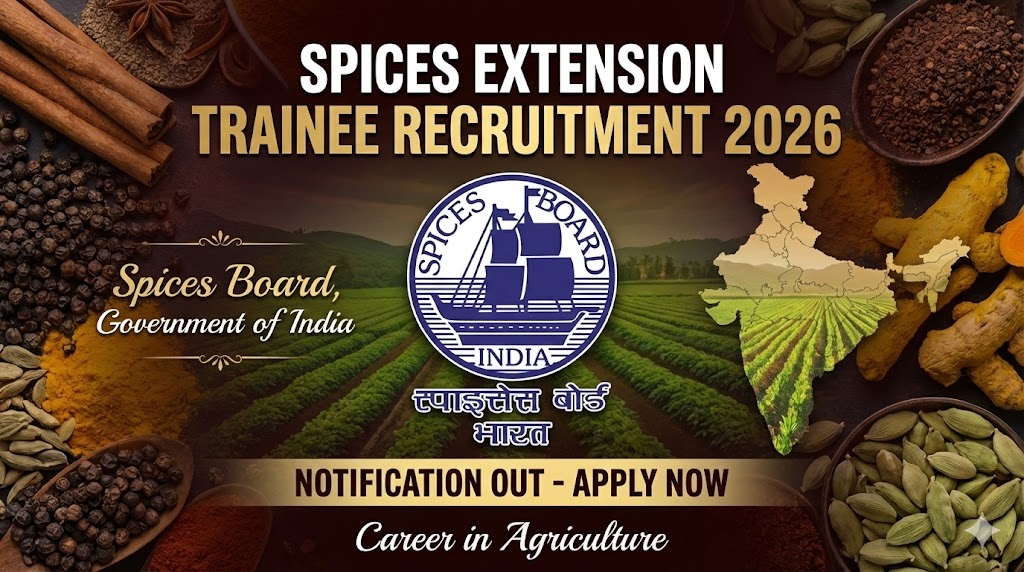 Spices Extension Trainee Recruitment 2026