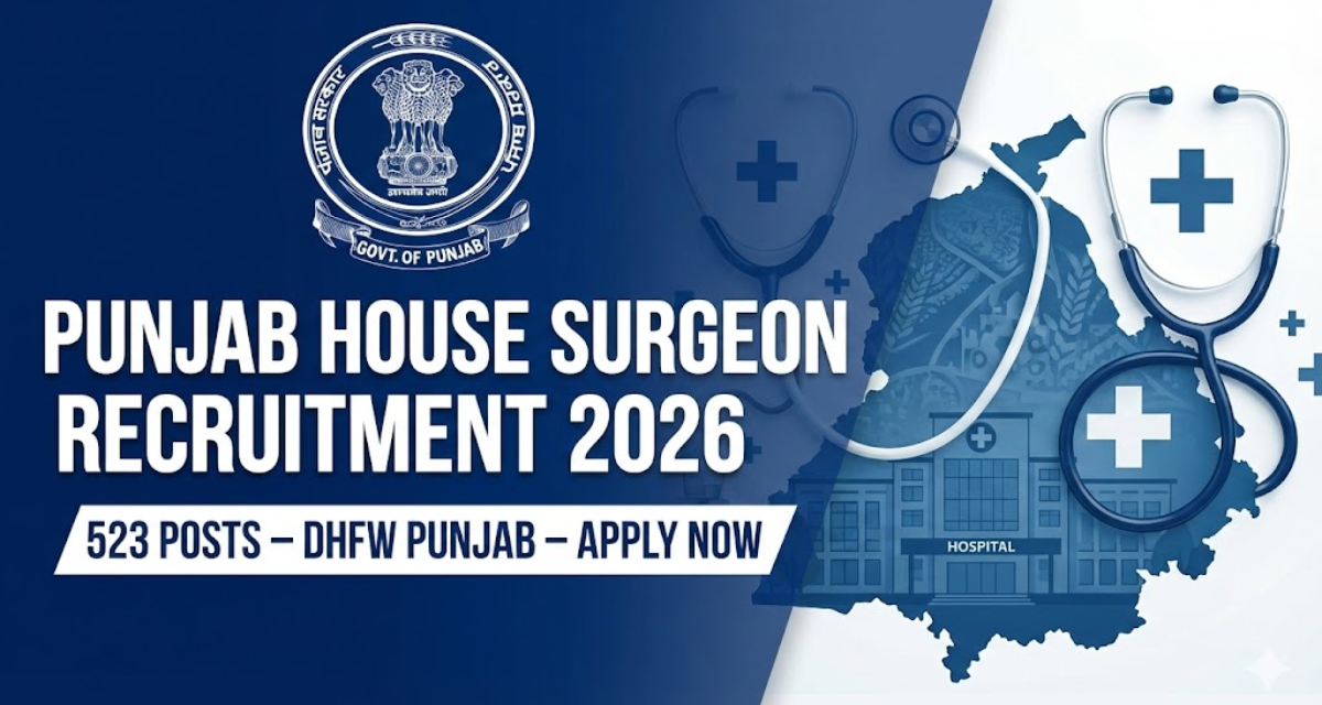 DHFW Punjab House Surgeon Recruitment 2026