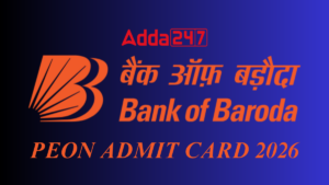 Bank of Baroda Peon Admit Card 2026