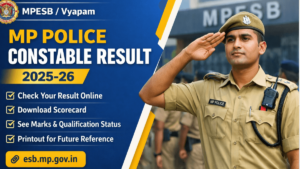 MP Police Result 2025-26