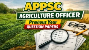APPSC Agriculture Officer Previous Year Question Papers, Download PDF
