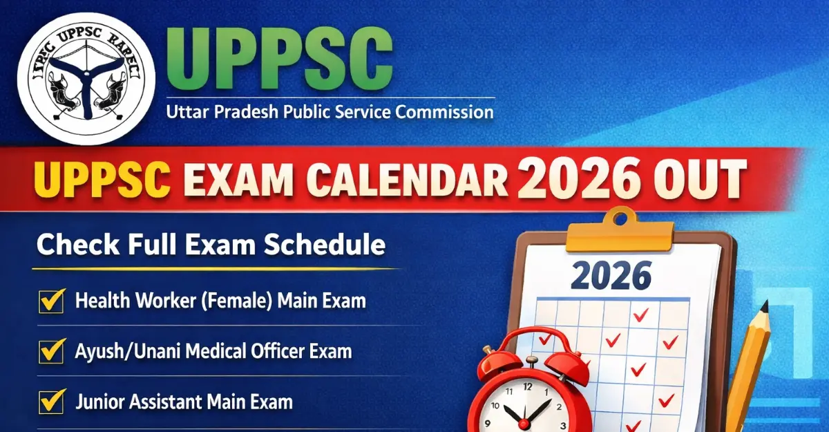 UPPSC Exam Calendar 2026