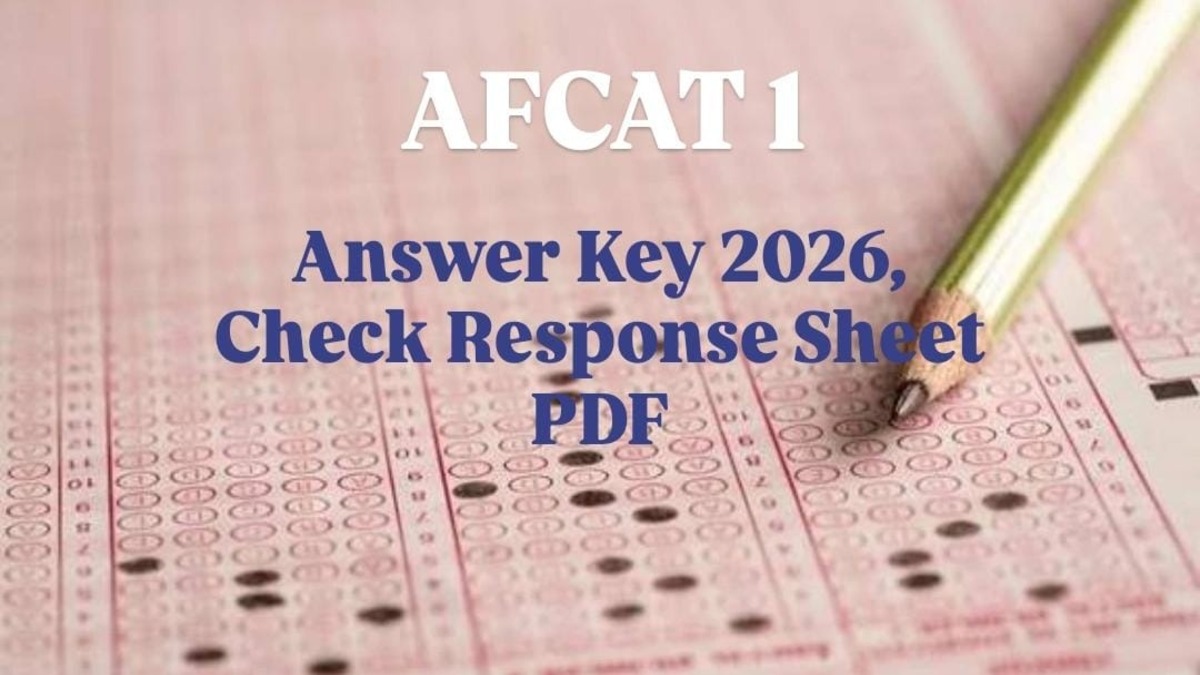 AFCAT 1 Answer Key 2026, Check Response Sheet PDF