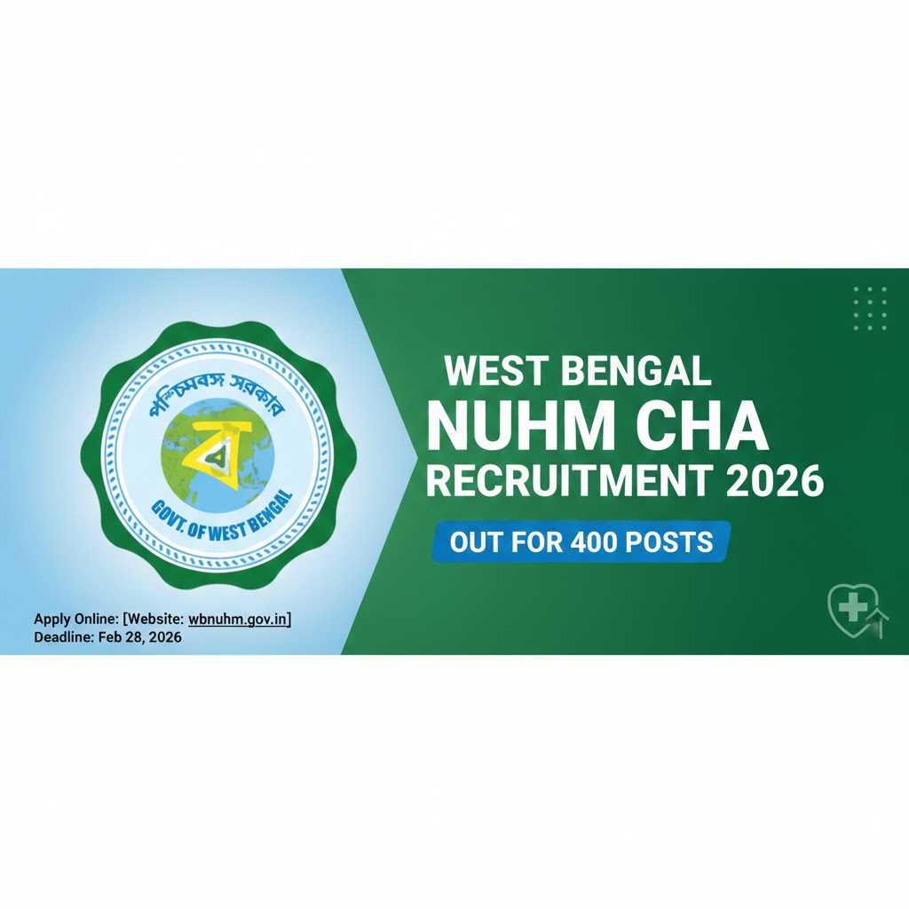 West Bengal NUHM CHA Recruitment 2026 Out for 400 Posts