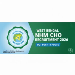 West Bengal NHM CHO Recruitment 2026