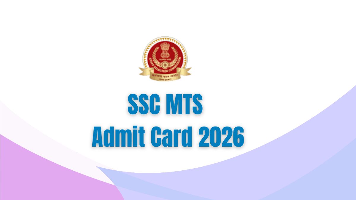 SSC MTS Admit card 2026
