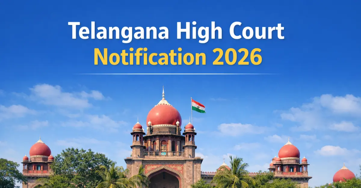 Telangana High Court Notification 2026