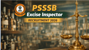 PSSSB Excise Inspector Recruitment 2026