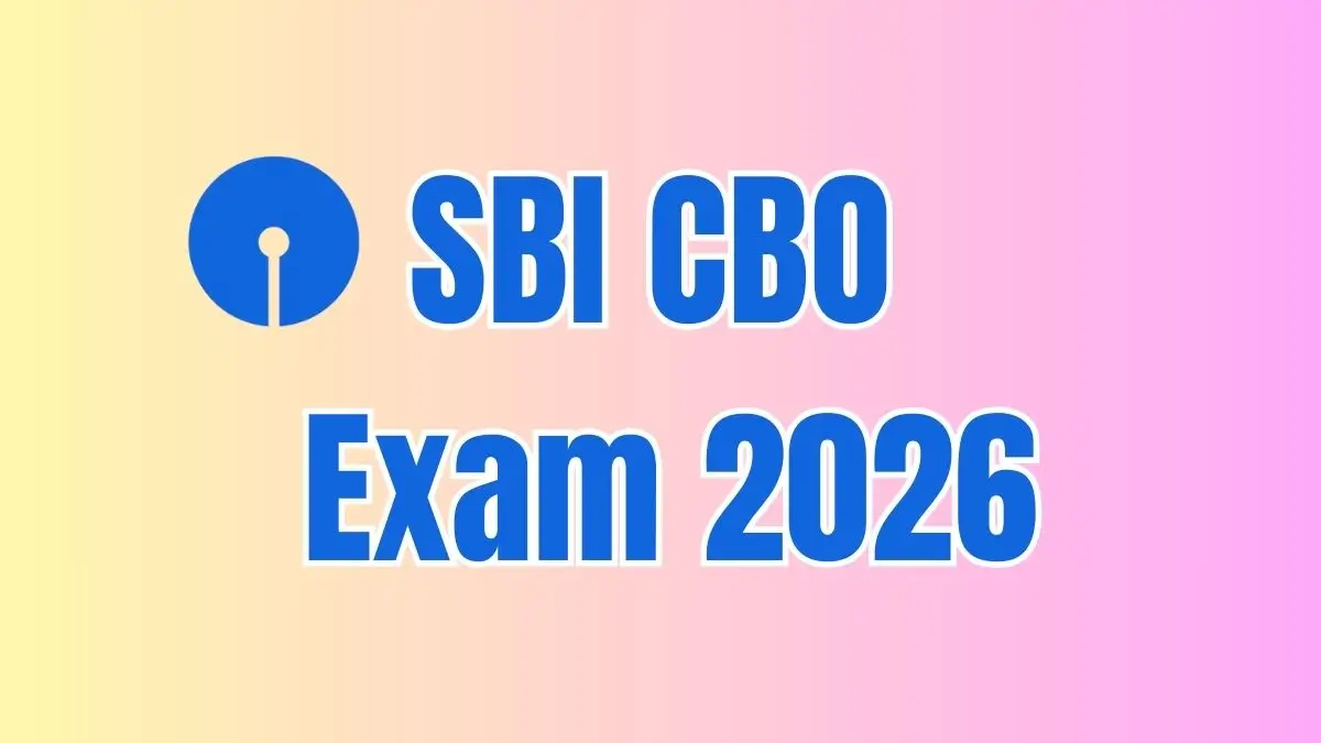 SBI CBO Recruitment 2026