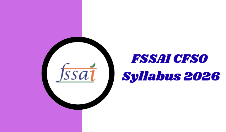 FSSAI CFSO Syllabus 2026