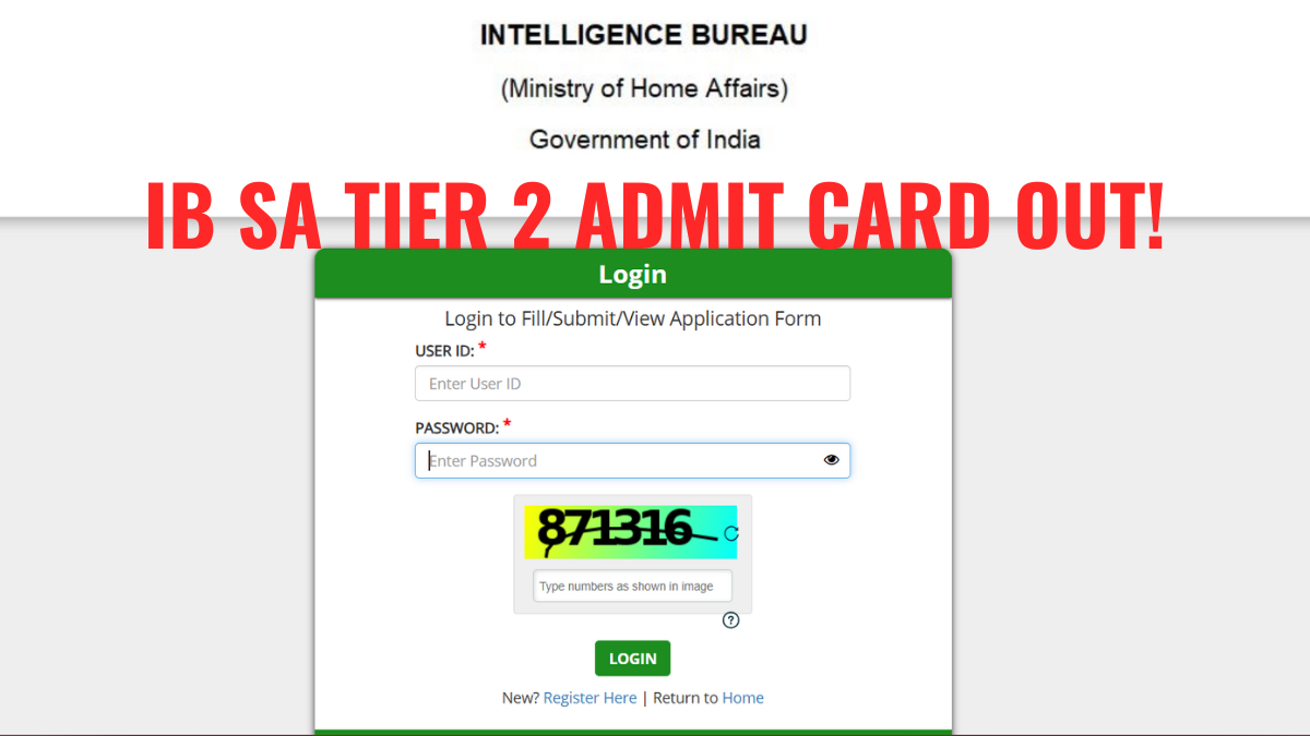 IB SA TIER 2 ADMIT CARD 2026