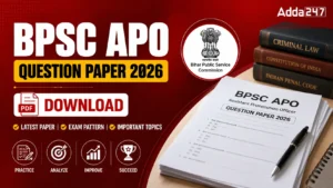 BPSC APO Question Paper 2026 PDF
