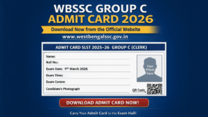 WBSSC Group C Admit Card 2026