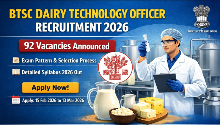 BTSC Dairy Technology Officer Syllabus 2026