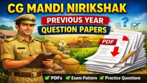 CG Mandi Nirikshak Previous Year Question Papers, Download PDF