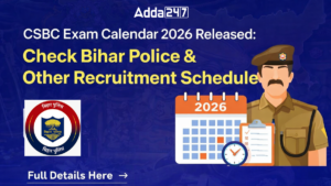 CSBC Bihar Exam Calendar 2026