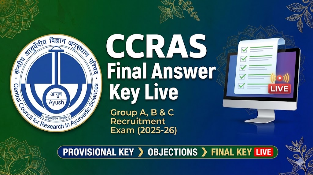 CCRAS Final Answer Key 2025-26 live