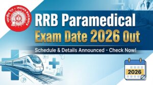 RRB Paramedical Exam Date 2026