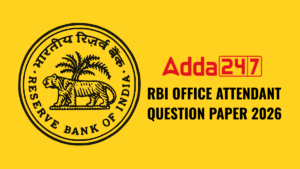 RBI OFFICE ATTENDANT QUESTION PAPER 2026