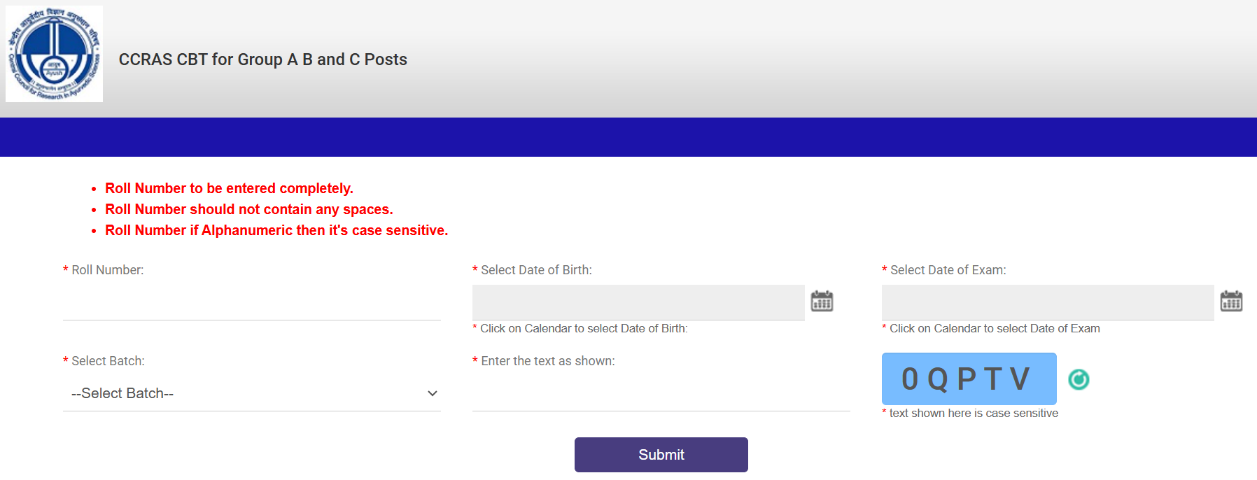 CCRAS Final Answer Key 2025-26