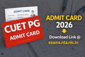 CUET PG 2026 Admit Card