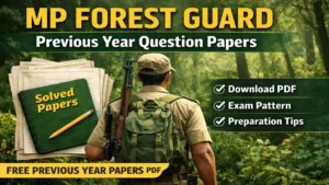 MP Forest Guard Previous Year Question Papers, Download PDF