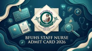 BFUHS Staff Nurse Admit Card 2026 Out, Check Download Link