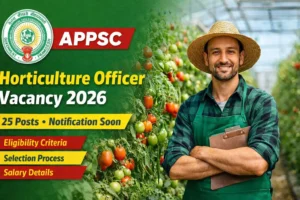 APPSC Horticulture Officer Vacancy Out, Notification Soon for 25 Posts