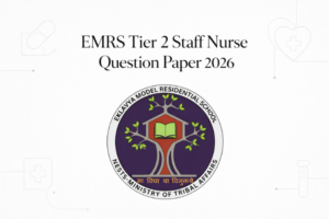 EMRS Tier 2 Staff Nurse Question Paper 2026 Out, Check Question Papers PDF