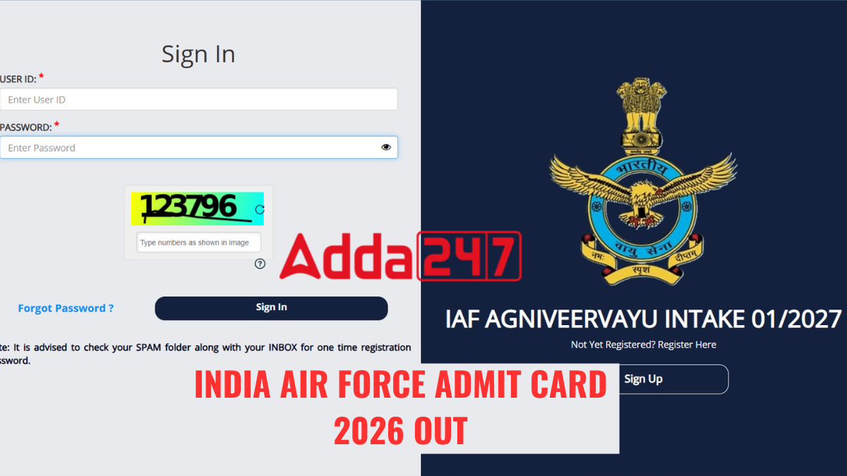 India Air Force Admit Card 2026