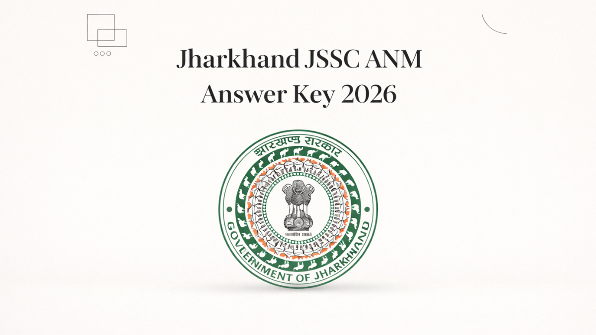 Jharkhand JSSC ANM Answer Key 2026 Out, Direct Link to Response Sheet