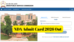 NDA Admit Card 2026