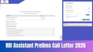 RBI Assistant Prelims Call Letter 2026 Out @rbi.org.in, Download Hall Ticket and Check Revised Exam Dates