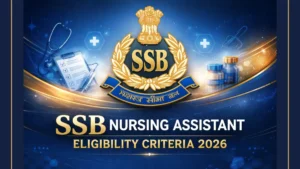 SSB Nursing Assistant Eligibility Criteria 2026, Age Limit and Educational Qualifications
