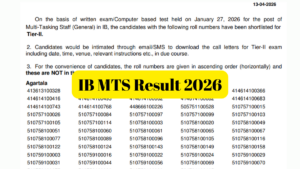 IB MTS Result 2026