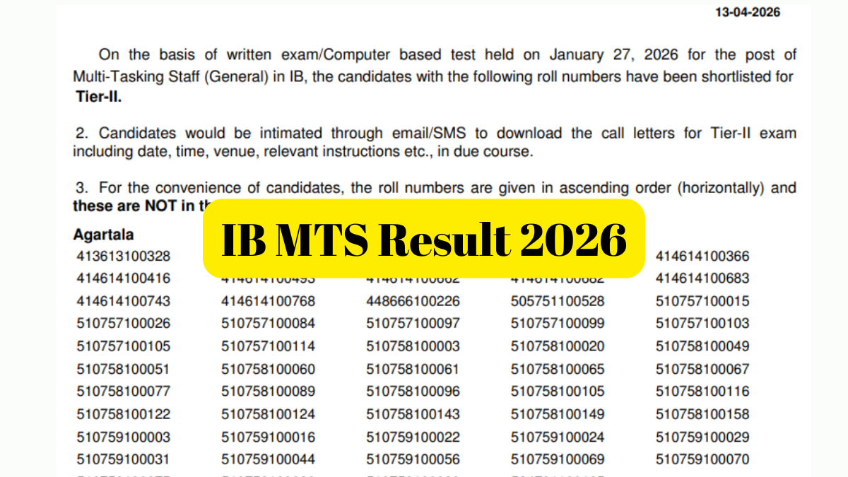 IB MTS Result 2026
