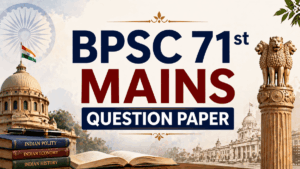 BPSC 71st Mains Question Paper 2026