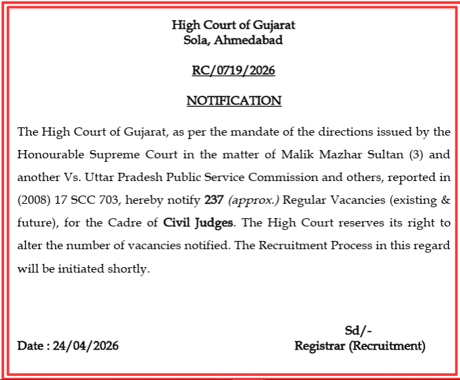 Gujarat High Court Civil Judge