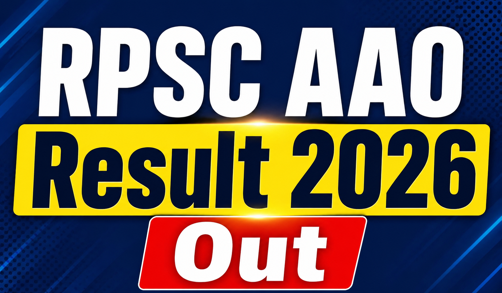 RPSC AAO Result 2026
