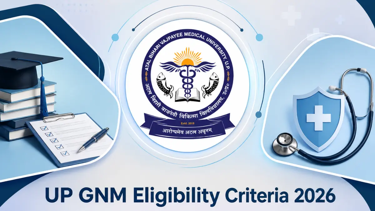 UP GNM Eligibility Criteria 2026, Check Age Limit and Qualification